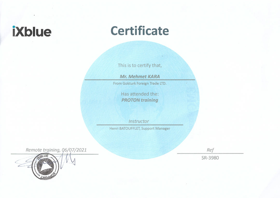 iXblue-Proton-Certificate